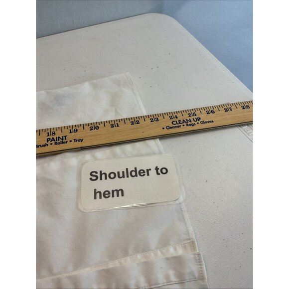 Lafayette 148 White Button-Down Sleeveless Blouse Ruffle Neck Cotton Stretch 12 - Picture 6 of 7